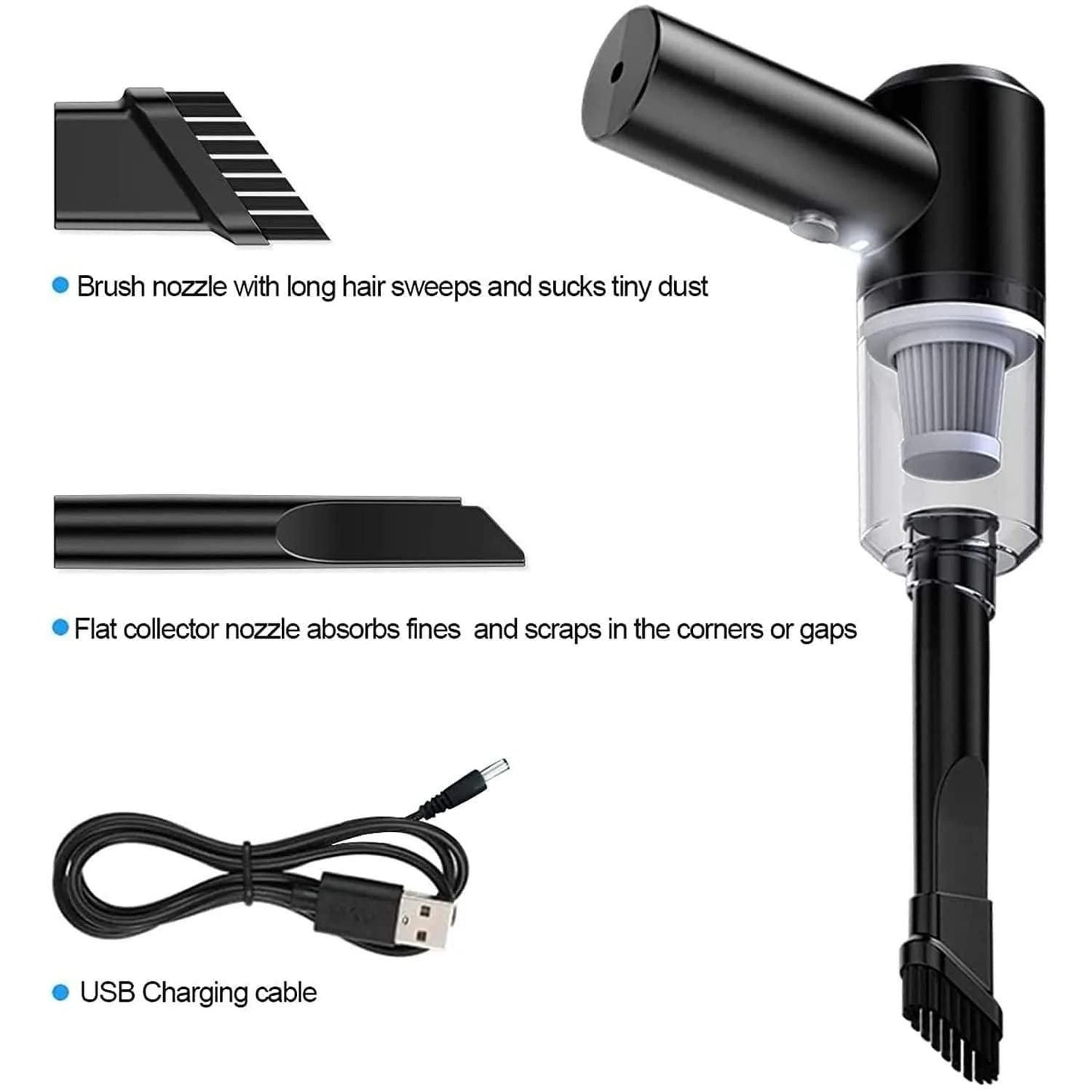 Portable Air Duster & Wireless Vacuum Cleaner
