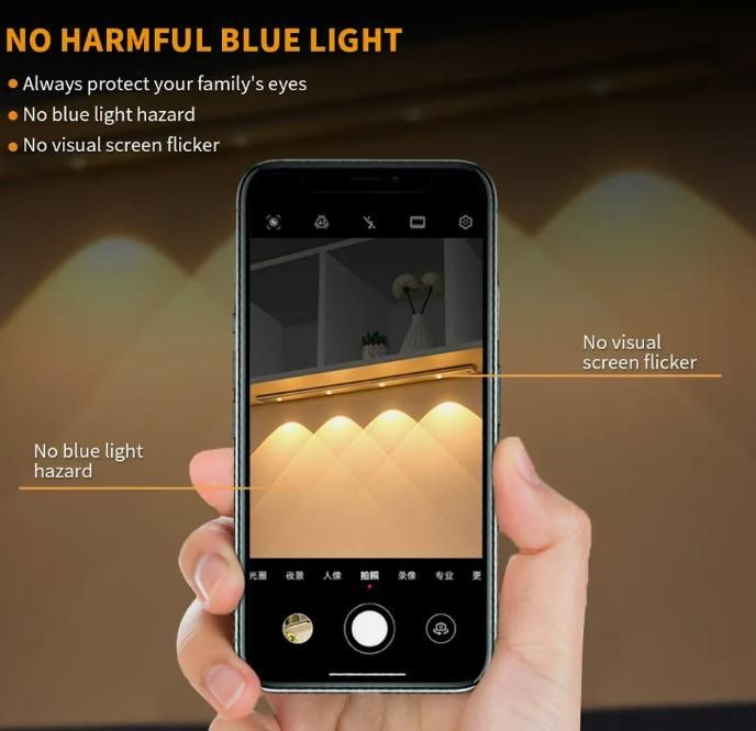Wireless LED Cabinet Light with Motion Sensor – Dimmable & Rechargeable