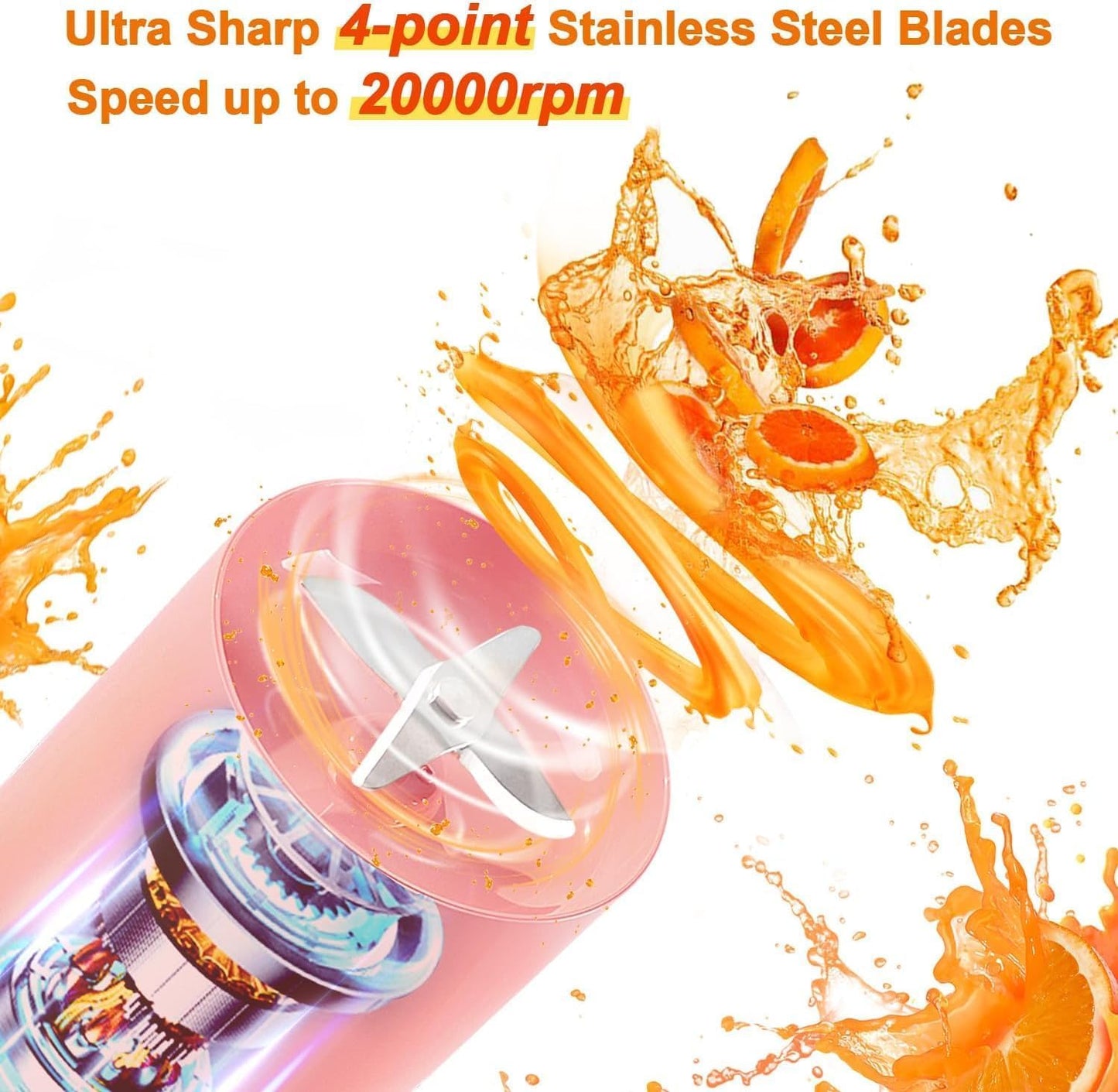 Portable Blender USB Rechargeable Mini Juicer Blender