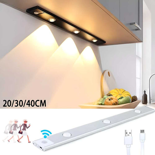 Wireless LED Cabinet Light with Motion Sensor – Dimmable & Rechargeable